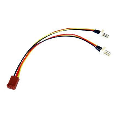 3-Pin Fan Splitter Cable 15cm – 1 Female to 2 Male – RB-522 - IT Supplies Ltd