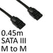 Locking SATA III (M) to Locking SATA III (M) 0.45m Black OEM Internal Data Cable - IT Supplies Ltd