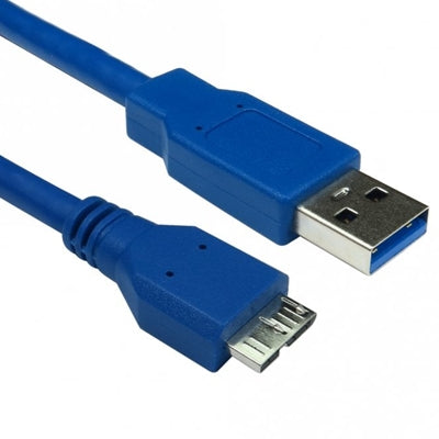 USB 3.0 A to Micro B Cable 0.75m Blue – SuperSpeed 5Gbps - IT Supplies Ltd