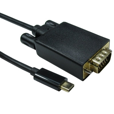 USB-C to VGA Cable 2m 1080p 60Hz DP Alt Mode Black
