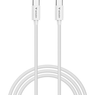 Verbatim USB-C to USB-C White Cable 3m 100W Fast Charging PD