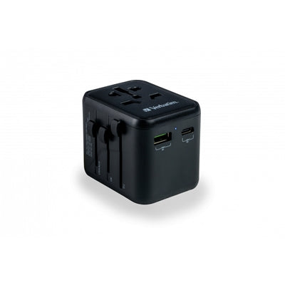 Verbatim UTA-02 Universal Travel Adapter USB-C PD 20W
