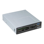 Akasa AK-ICR-27 USB 3.0 Multi Card Reader - UHS-II, 3.5", Black - IT Supplies Ltd