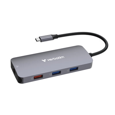 Verbatim USB-C Pro 9-Port Hub CMH-09 – 4K HDMI, 10Gbps, RJ45