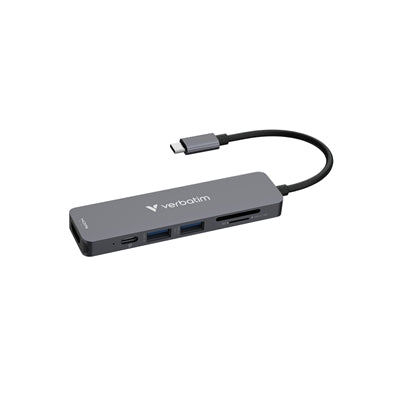 Verbatim USB-C 6 Port Hub with HDMI 4K & 100W PD Charge