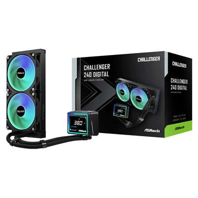 ASRock Challenger 240 Digital AIO Cooler 240mm ARGB LCD AM5