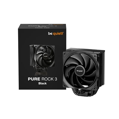 be quiet! Pure Rock 3 Black CPU Cooler - Silent, 2000RPM, 190W TDP - IT Supplies Ltd