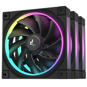 DeepCool FL12 120mm PWM 3-Pack – High Performance, ARGB, Low Noise - IT Supplies Ltd