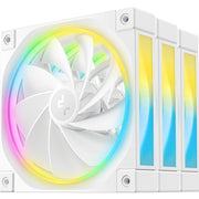 DeepCool FL12 120mm Reverse ARGB Fan 3-Pack White – Quiet, PWM, High Airflow - IT Supplies Ltd