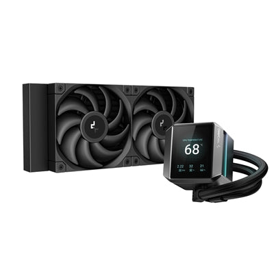 DeepCool Mystique 240 Liquid CPU Cooler – LCD Screen, ARGB, 240mm AIO - IT Supplies Ltd