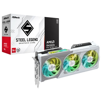 ASRock Radeon RX 9060 XT Steel Legend OC 16GB Graphics Card