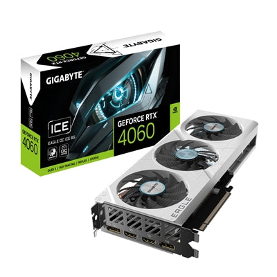 Gigabyte Nvidia GeForce RTX 4060 EAGLE OC ICE 8GB Graphics Card - IT Supplies Ltd