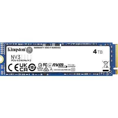 Kingston NV3 4TB NVMe SSD PCIe Gen4 M.2 2280 – High-Speed Storage