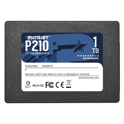 Patriot P210 1TB 2.5 Inch SATA III SSD P210S1TB25