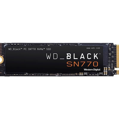 WD Black SN770 (WDS100T3X0E) 1TB NVMe SSD, M.2 Interface, PCIe Gen4, 2280, Read 5150MB/s, Write 4900MB/s, 5 Year Warranty - IT Supplies Ltd