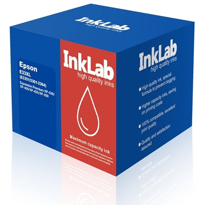InkLab 33XL Epson Compatible Ink Multipack 4 Colours