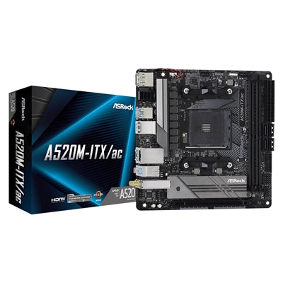 ASRock A520M-ITX/ac AM4 Mini-ITX DDR4 WiFi Motherboard