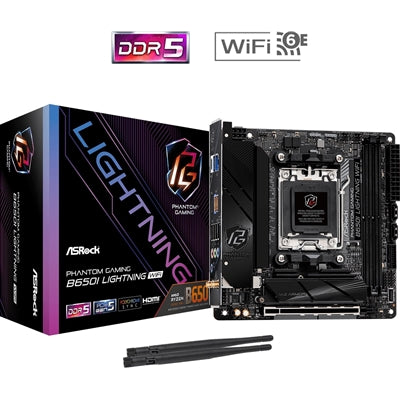 ASRock B650I Lightning WiFi AM5 Mini-ITX DDR5 PCIe 5.0 Motherboard