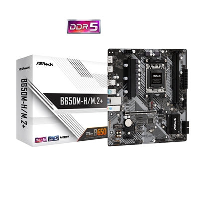 ASRock B650M-H/M.2+ AM5 DDR5 Micro-ATX Motherboard