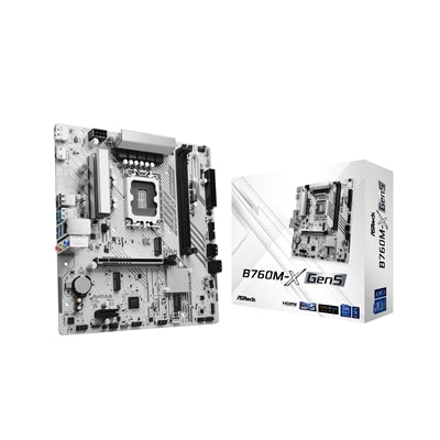 ASRock B760M-X Gen5 Intel LGA1700 DDR5 Micro-ATX Motherboard