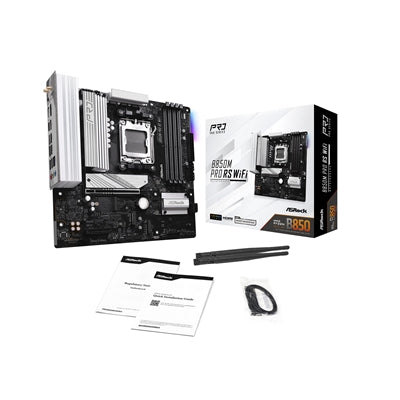 ASRock B850M Pro RS WiFi AM5 DDR5 Micro-ATX Motherboard