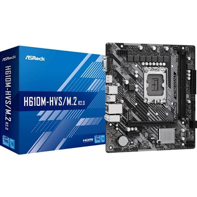 ASRock H610M-HDV/M.2 R2.0 Micro-ATX Motherboard, Intel 1700, DDR4, M.2 - IT Supplies Ltd