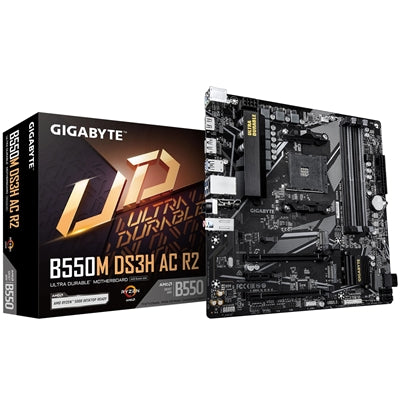 Gigabyte B550M DS3H AC R2 Micro ATX WiFi Motherboard AM4 DDR4 - IT Supplies Ltd