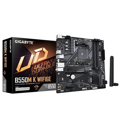 Gigabyte B550M K WiFi 6E AM4 DDR4 Micro ATX Motherboard