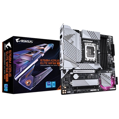Gigabyte B760M AORUS ELITE WIFI6E GEN5 Micro-ATX DDR5 Motherboard