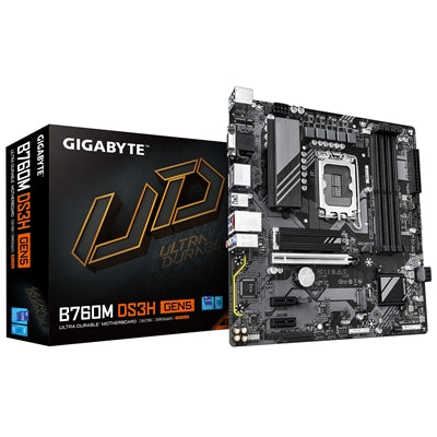 Gigabyte B760M DS3H GEN5 Intel LGA1700 DDR5 Micro ATX Motherboard - IT Supplies Ltd