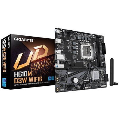 Gigabyte H610M D3W WIFI6 DDR5 LGA1700 Micro-ATX Motherboard