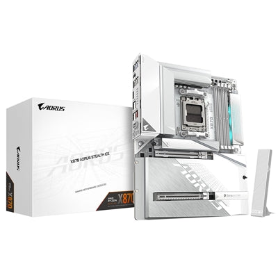 Gigabyte X870 AORUS STEALTH ICE AMD AM5 ATX Motherboard DDR5