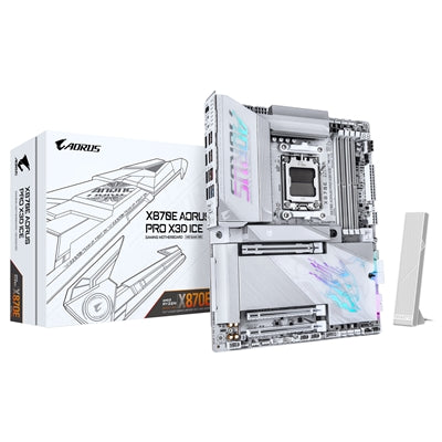 Gigabyte X870E AORUS PRO X3D ICE AM5 WiFi 7 USB4 Motherboard