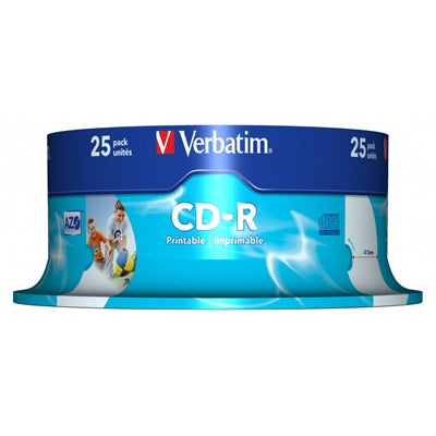 Verbatim CD-R 700MB 52X AZO Printable 25 Pack Spindle