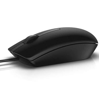 Dell MS116 Wired USB Mouse – 1000 DPI, Ambidextrous, Plug & Play
