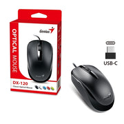 Genius DX-120 Wired USB Type-C Mouse - Accurate 1200 DPI Tracking - IT Supplies Ltd