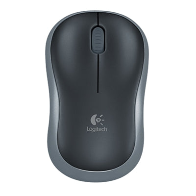 Logitech M185 Wireless Mouse – Black & Grey, 12-Month Battery