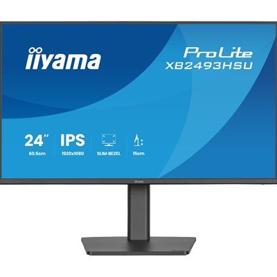 iiyama ProLite XB2493HSU-B1 24" IPS 120Hz Monitor FHD USB Hub