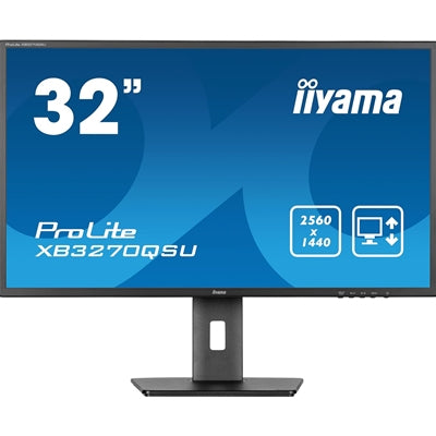 iiyama ProLite XB3270QSU-B1 32” WQHD IPS Monitor – 100Hz, USB Hub - IT Supplies Ltd
