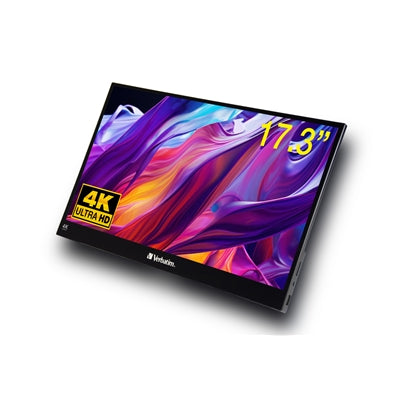 Verbatim 17.3" 4K Portable Touch Monitor USB-C HDMI IPS