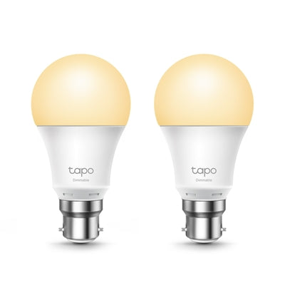 TP-Link Tapo L510B Smart Dimmable LED Bulb B22 2 Pack
