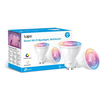 TP-Link Tapo L630 Smart WiFi GU10 Spotlight 2 Pack Multicolour
