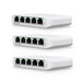 Ubiquiti USW-FLEX-MINI-3 UniFi USW Flex Mini 5 Port Smart Managed POE/USB C Powered Gigabit Network Switch (Triple Pack, No PSU) - IT Supplies Ltd