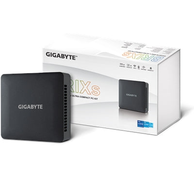 Gigabyte BRIX (GB-BRI3H-1315) Barebone Kit, Intel Core i3-1315U 1.8GHz Dual Core CPU, 1 x DDR4 SO-DIMM Slot, 1 x M.2-2280 Slot, 1 x 2.5 Inch SATA Slot, Wireless AX &amp; Bluetooth 5.2 - IT Supplies Ltd