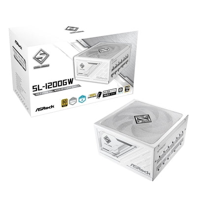 ASRock SL-1200GW 1200W White 80 Plus Gold PSU ATX 3.1 Modular