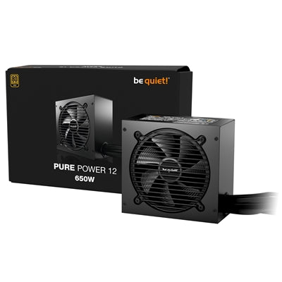 be quiet! Pure Power 12 650W 80+ Gold PSU – ATX 3.1, PCIe 5.1, Silent - IT Supplies Ltd