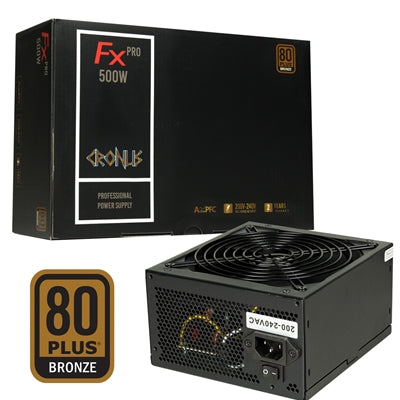 CRONUS FX PRO 500W 80 Plus Bronze Gaming Power Supply PSU