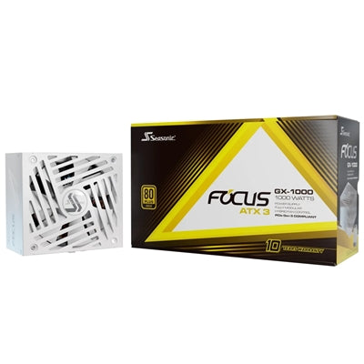 Seasonic FOCUS GX-1000 White ATX 3.1 1000W 80 Plus Gold PSU