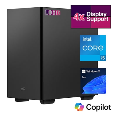 LOGIX CCTV Micro Tower i5 PC, 16GB, 500GB SSD, RTX 3050, Win 11 Pro - IT Supplies Ltd