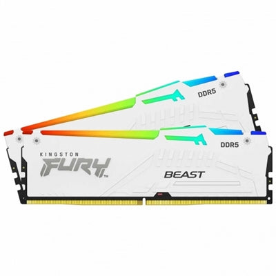 Kingston FURY Beast 64GB DDR5 6000MT/s RGB RAM (2x32GB) White